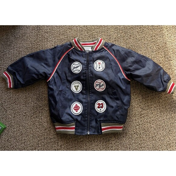 Boys Baseball 18 Months Nylon RN16435 Fall Spring Coat Jacket Baby Gifts - Picture 1 of 7